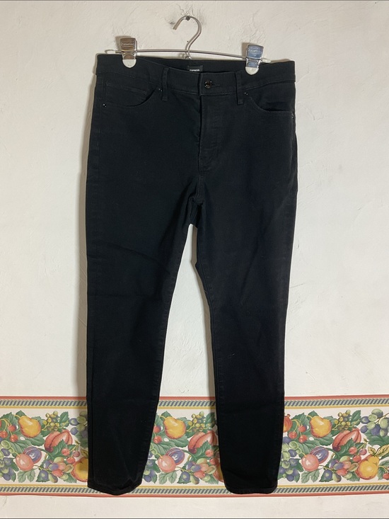 Express Denim - Express Black Mid Rise Skinny Jeans Size 10R Stretch Denim
